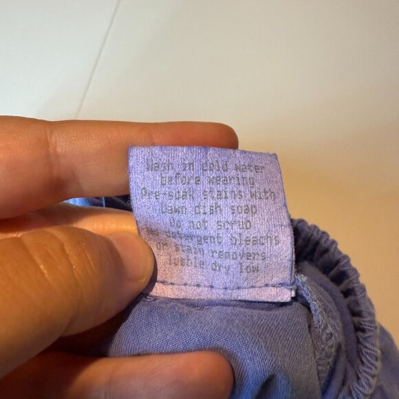 Fresh Produce Women 1X Pull On Pants Cropped High Waisted Blue Tapered Leg NEW - Picture 6 of 10